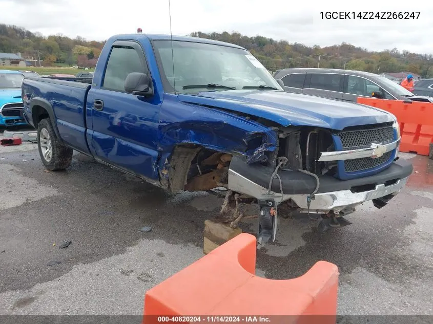 2004 Chevrolet Silverado 1500 Work Truck VIN: 1GCEK14Z24Z266247 Lot: 40820204