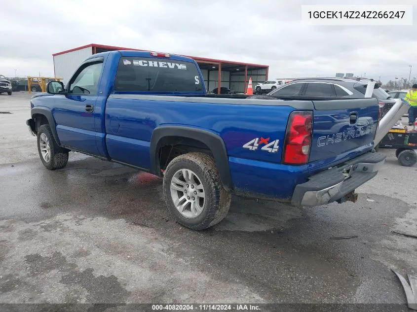 2004 Chevrolet Silverado 1500 Work Truck VIN: 1GCEK14Z24Z266247 Lot: 40820204