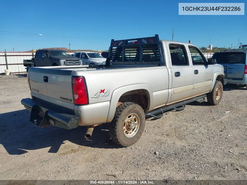 2004 Chevrolet Silverado 2500Hd Ls VIN: 1GCHK23U44F232286 Lot: 40829068