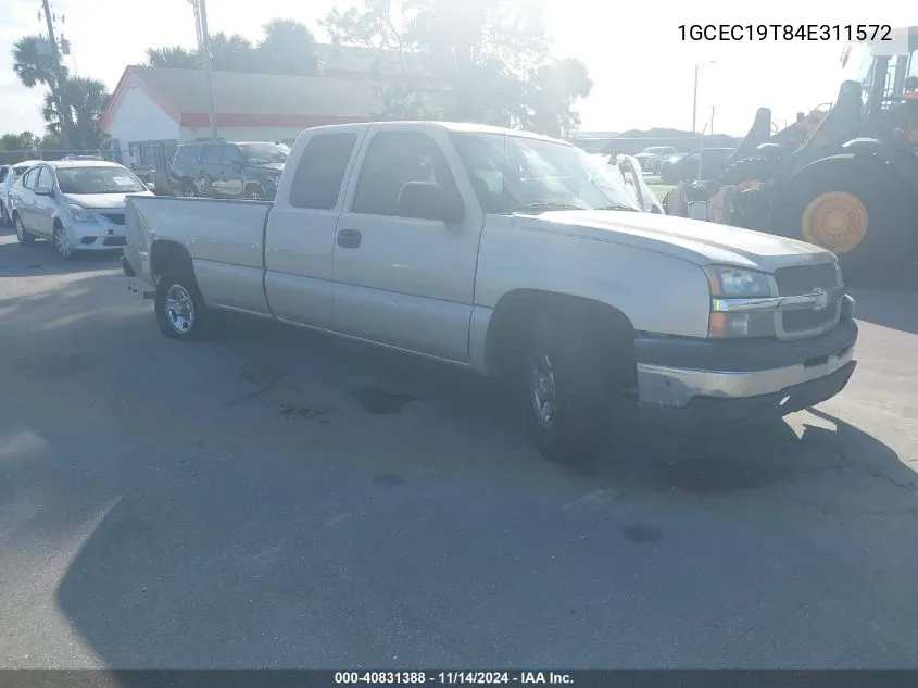 2004 Chevrolet Silverado 1500 Ls VIN: 1GCEC19T84E311572 Lot: 40831388