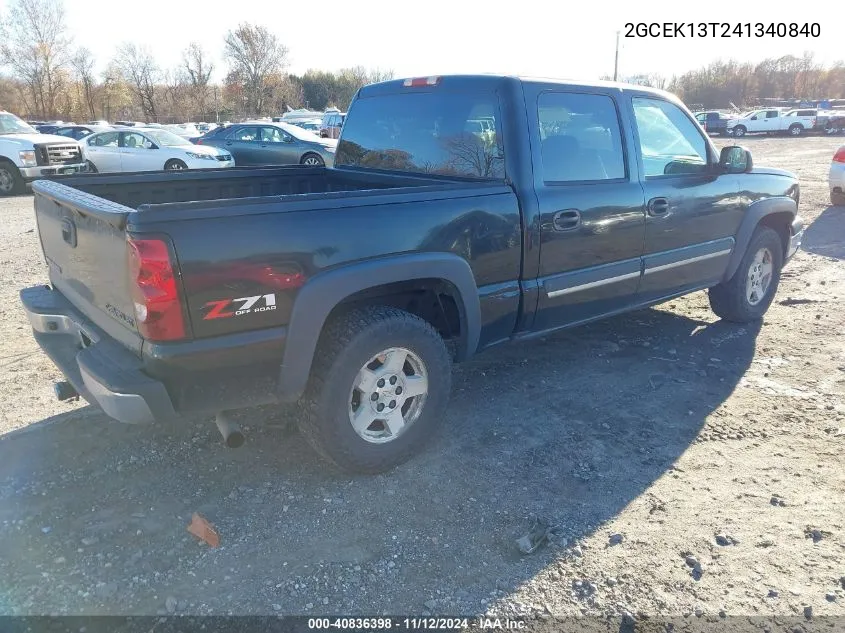 2004 Chevrolet Silverado 1500 Z71 VIN: 2GCEK13T241340840 Lot: 40836398