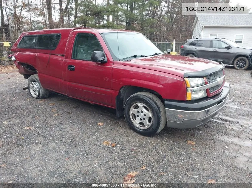 2004 Chevrolet Silverado 1500 Ls VIN: 1GCEC14V14Z123171 Lot: 40857338