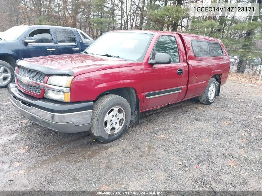 2004 Chevrolet Silverado 1500 Ls VIN: 1GCEC14V14Z123171 Lot: 40857338