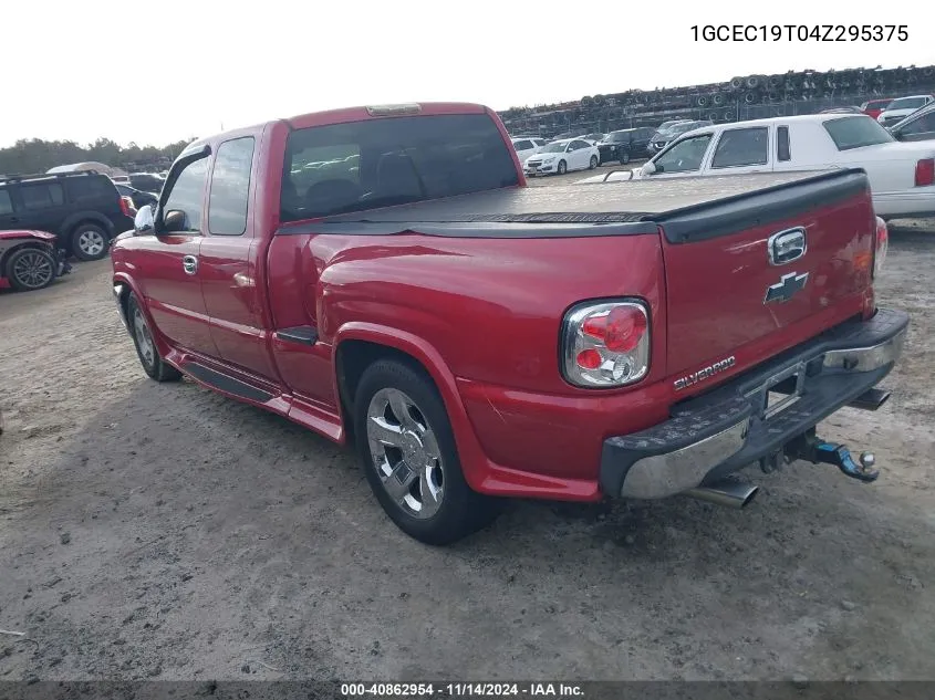 2004 Chevrolet Silverado 1500 Lt VIN: 1GCEC19T04Z295375 Lot: 40862954