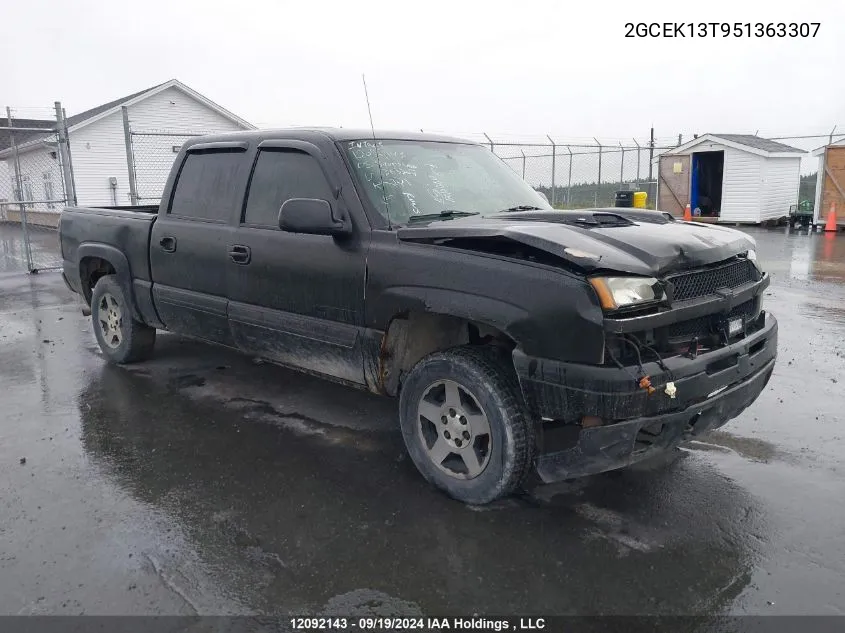 2005 Chevrolet Silverado 1500 VIN: 2GCEK13T951363307 Lot: 12092143