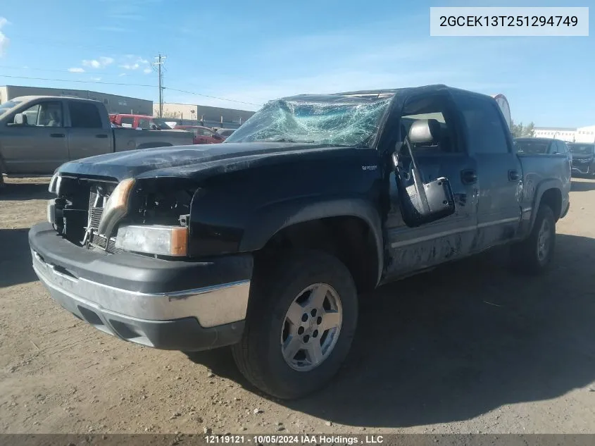 2005 Chevrolet Silverado 1500 VIN: 2GCEK13T251294749 Lot: 12119121