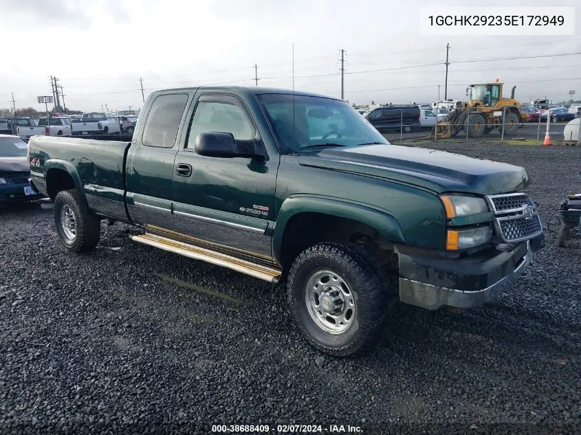 2005 Chevrolet Silverado 2500Hd Ls VIN: 1GCHK29235E172949 Lot: 38688409