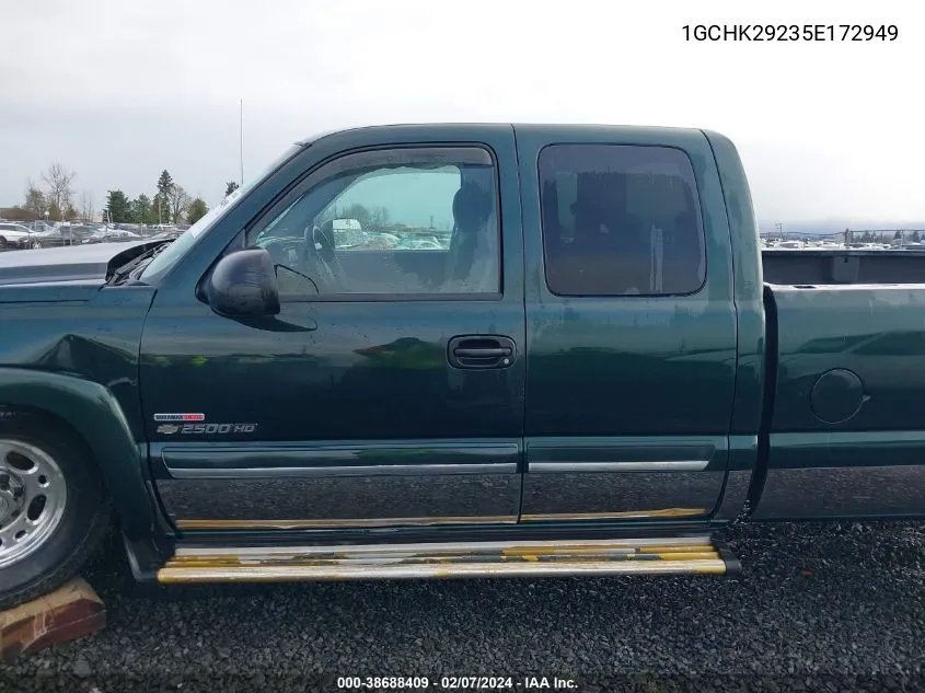 2005 Chevrolet Silverado 2500Hd Ls VIN: 1GCHK29235E172949 Lot: 38688409