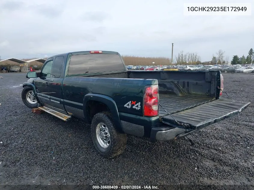 2005 Chevrolet Silverado 2500Hd Ls VIN: 1GCHK29235E172949 Lot: 38688409