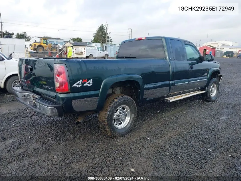 2005 Chevrolet Silverado 2500Hd Ls VIN: 1GCHK29235E172949 Lot: 38688409