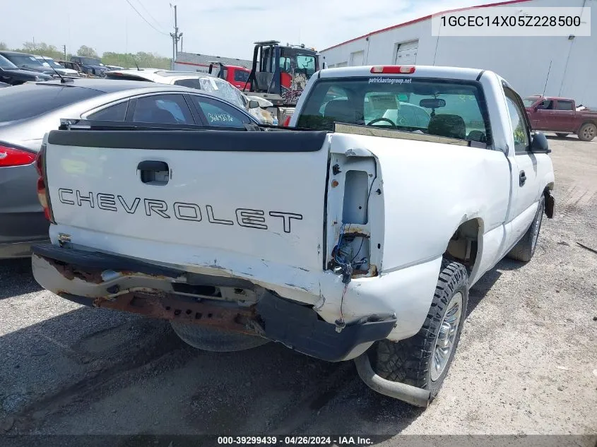 2005 Chevrolet Silverado 1500 Work Truck VIN: 1GCEC14X05Z228500 Lot: 39299439