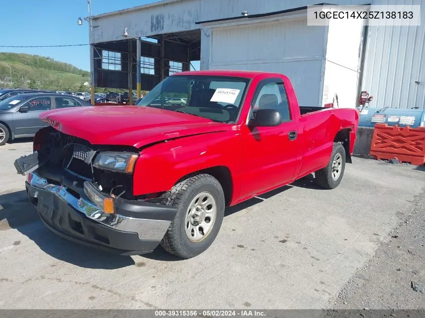 1GCEC14X25Z138183 2005 Chevrolet Silverado 1500 Work Truck