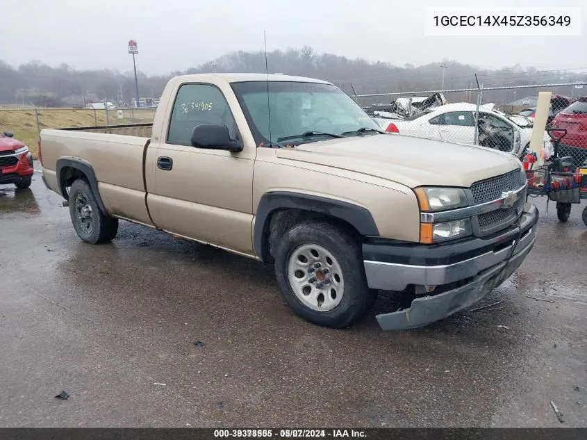 2005 Chevrolet Silverado 1500 Work Truck VIN: 1GCEC14X45Z356349 Lot: 39378555