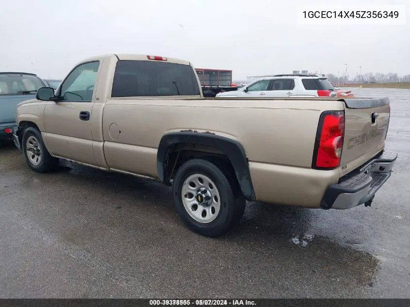 2005 Chevrolet Silverado 1500 Work Truck VIN: 1GCEC14X45Z356349 Lot: 39378555