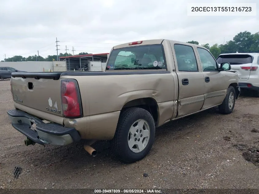 2005 Chevrolet Silverado 1500 Ls VIN: 2GCEC13T551216723 Lot: 39497809