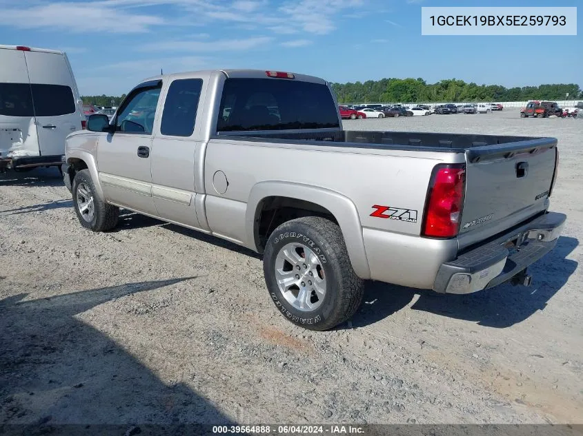 2005 Chevrolet Silverado 1500 Z71 VIN: 1GCEK19BX5E259793 Lot: 39564888