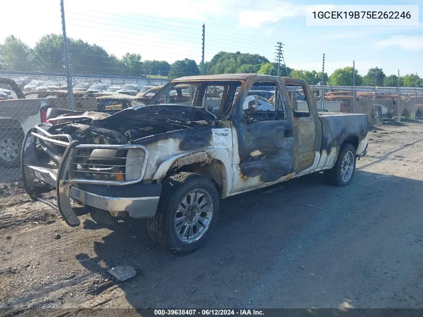 2005 Chevrolet Silverado 1500 Z71 VIN: 1GCEK19B75E262246 Lot: 39638407