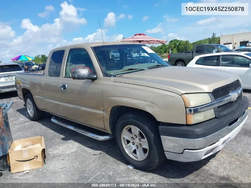 2005 Chevrolet Silverado 1500 Work Truck VIN: 1GCEC19X45Z250878 Lot: 39680172