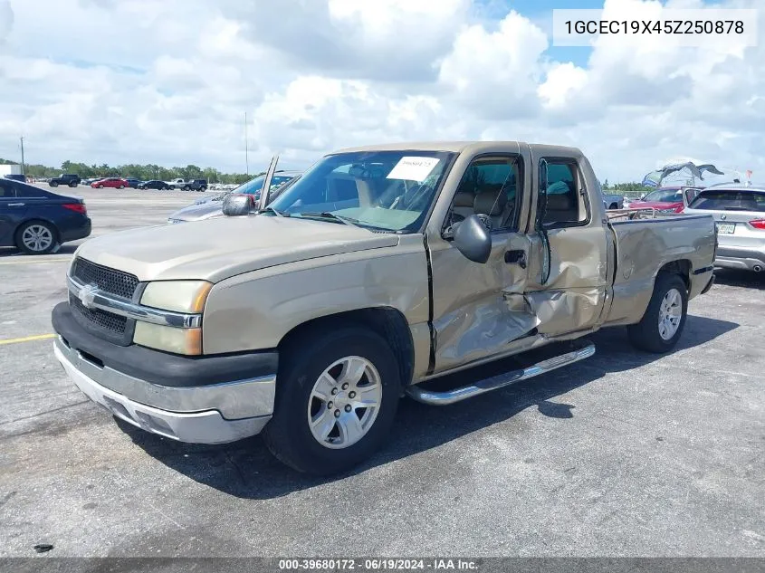 2005 Chevrolet Silverado 1500 Work Truck VIN: 1GCEC19X45Z250878 Lot: 39680172