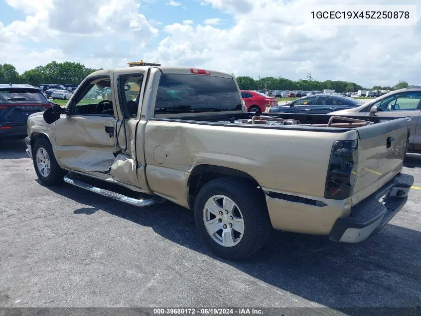 2005 Chevrolet Silverado 1500 Work Truck VIN: 1GCEC19X45Z250878 Lot: 39680172