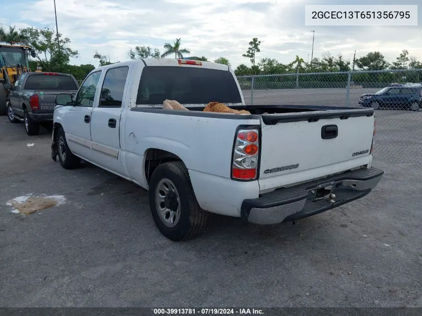 2005 Chevrolet Silverado 1500 Ls VIN: 2GCEC13T651356795 Lot: 39913781