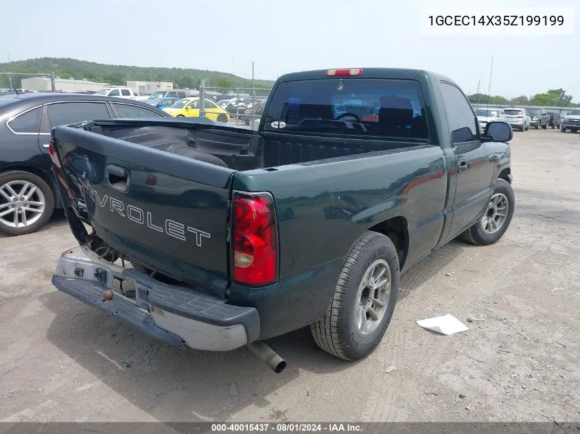 2005 Chevrolet Silverado 1500 Work Truck VIN: 1GCEC14X35Z199199 Lot: 40015437