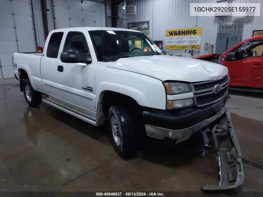 2005 Chevrolet Silverado 2500Hd Ls VIN: 1GCHK29205E155977 Lot: 40046637