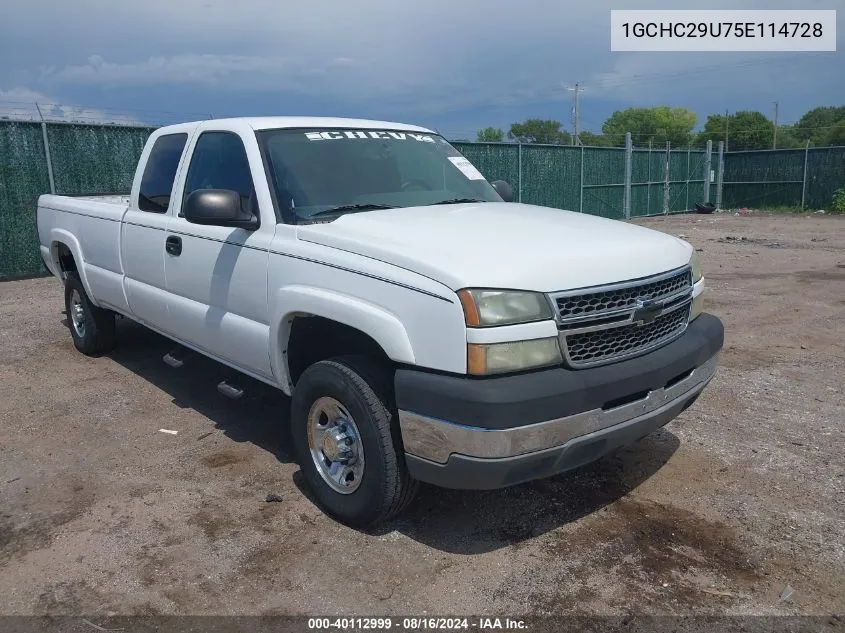 2005 Chevrolet Silverado 2500Hd Ls VIN: 1GCHC29U75E114728 Lot: 40112999