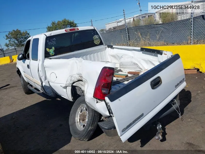 2005 Chevrolet Silverado 2500Hd Ls VIN: 1GCHC29U35E344928 Lot: 40114002