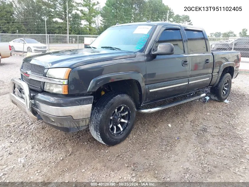 2005 Chevrolet Silverado 1500 Z71 VIN: 2GCEK13T951102405 Lot: 40128390