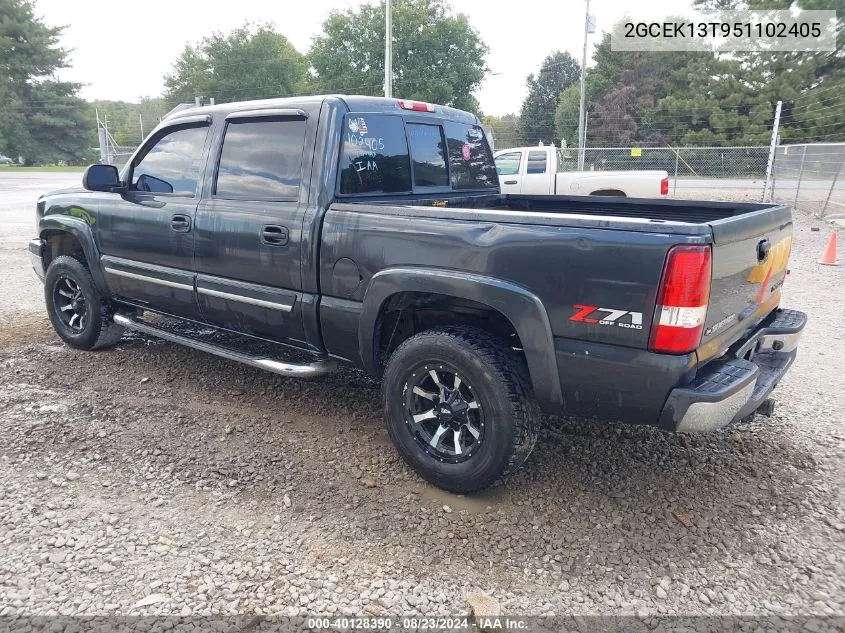 2005 Chevrolet Silverado 1500 Z71 VIN: 2GCEK13T951102405 Lot: 40128390