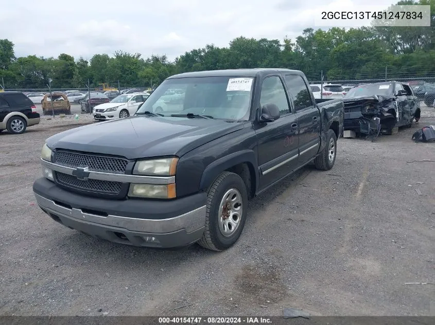 2GCEC13T451247834 2005 Chevrolet Silverado 1500 Ls