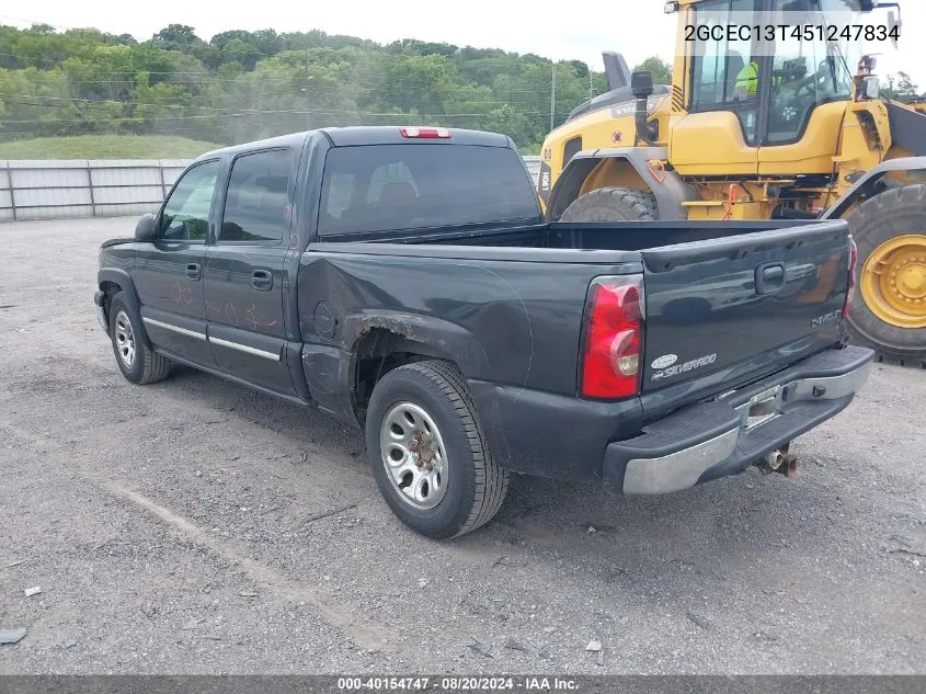 2005 Chevrolet Silverado 1500 Ls VIN: 2GCEC13T451247834 Lot: 40154747