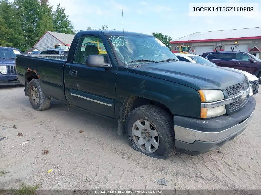 2005 Chevrolet Silverado 1500 Ls VIN: 1GCEK14T55Z160808 Lot: 40168100