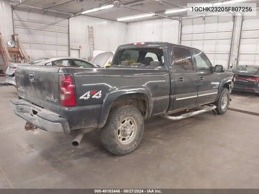 2005 Chevrolet Silverado 2500Hd Ls VIN: 1GCHK23205F807256 Lot: 40183446