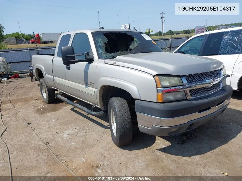 2005 Chevrolet Silverado 2500Hd Ls VIN: 1GCHK29205E104317 Lot: 40191183