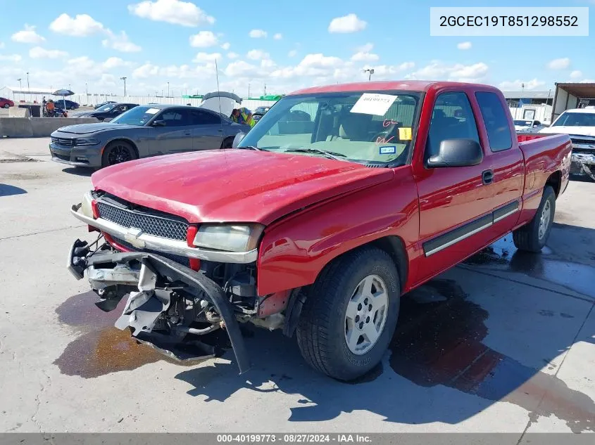 2GCEC19T851298552 2005 Chevrolet Silverado 1500 Ls