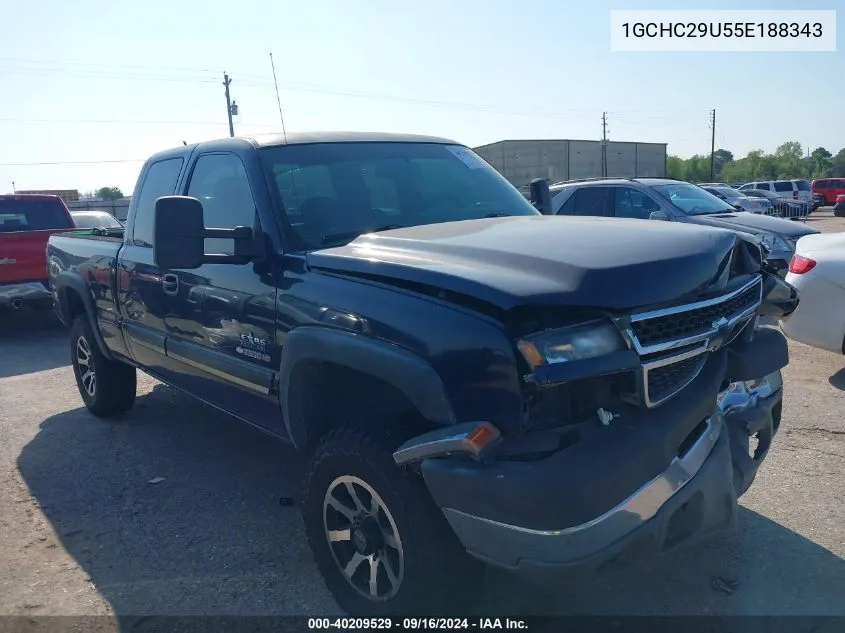 2005 Chevrolet Silverado 2500Hd Ls VIN: 1GCHC29U55E188343 Lot: 40209529