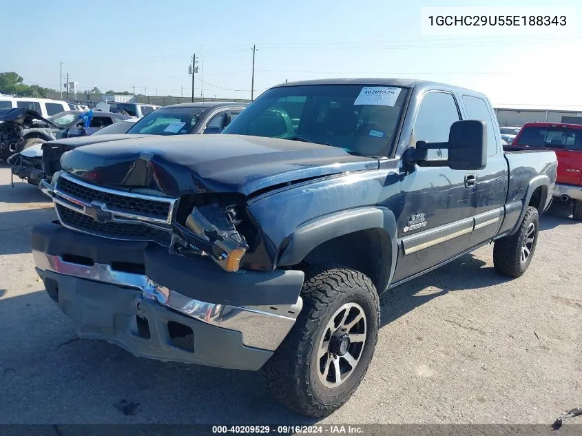 2005 Chevrolet Silverado 2500Hd Ls VIN: 1GCHC29U55E188343 Lot: 40209529