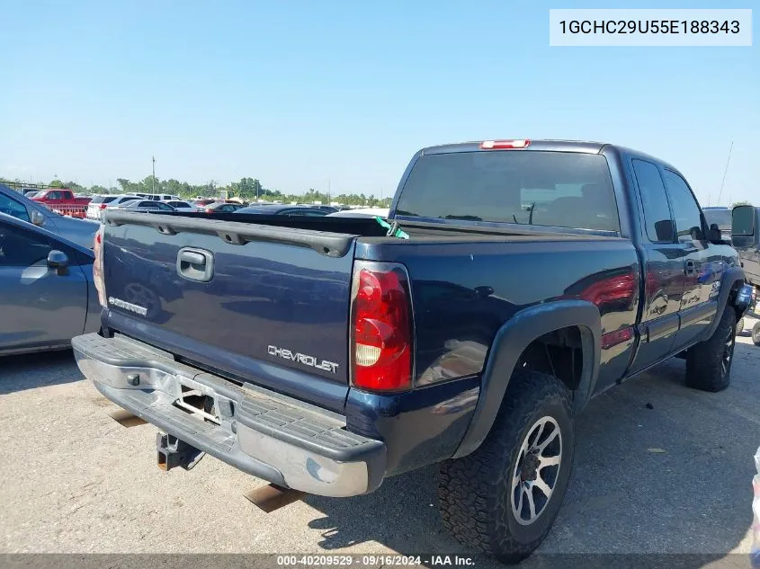 2005 Chevrolet Silverado 2500Hd Ls VIN: 1GCHC29U55E188343 Lot: 40209529