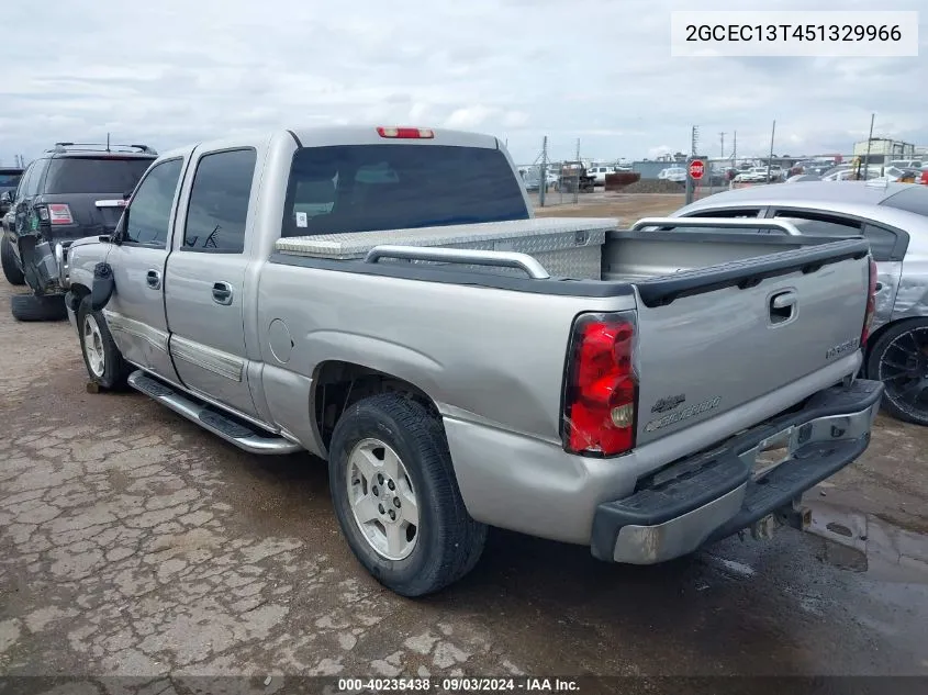 2005 Chevrolet Silverado 1500 Ls VIN: 2GCEC13T451329966 Lot: 40235438