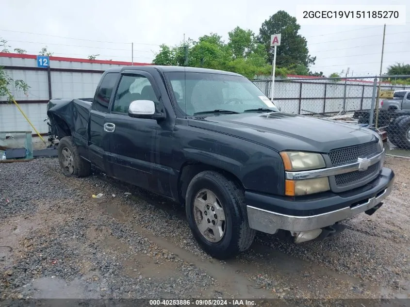 2005 Chevrolet Silverado 1500 Ls VIN: 2GCEC19V151185270 Lot: 40253886