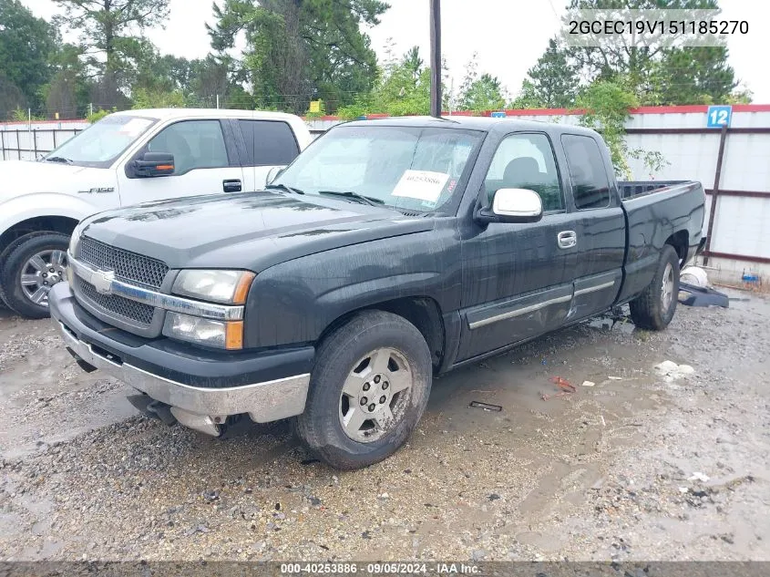 2005 Chevrolet Silverado 1500 Ls VIN: 2GCEC19V151185270 Lot: 40253886