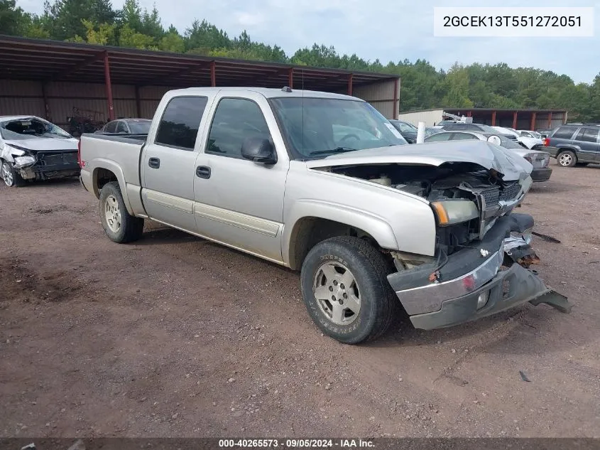 2005 Chevrolet Silverado K1500 VIN: 2GCEK13T551272051 Lot: 40265573