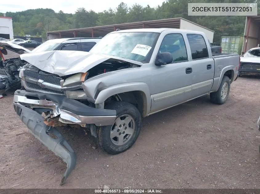 2005 Chevrolet Silverado K1500 VIN: 2GCEK13T551272051 Lot: 40265573