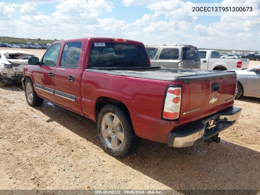 2005 Chevrolet Silverado 1500 Ls VIN: 2GCEC13T951300673 Lot: 40269222