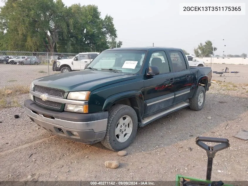 2005 Chevrolet Silverado 1500 Z71 VIN: 2GCEK13T351175365 Lot: 40271142