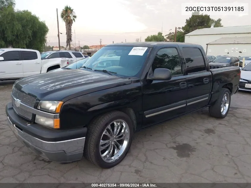 2005 Chevrolet Silverado C1500 VIN: 2GCEC13T051391185 Lot: 40275354