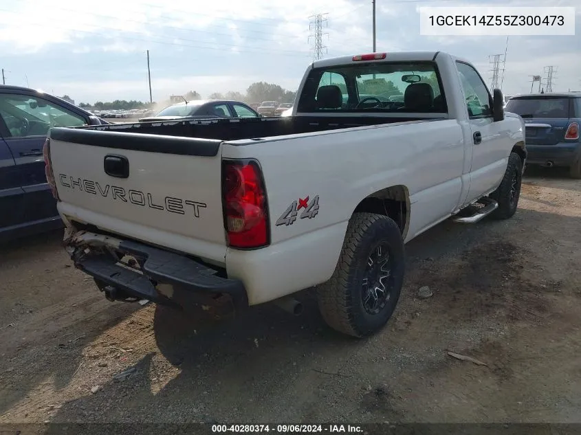 2005 Chevrolet Silverado 1500 K1500 VIN: 1GCEK14Z55Z300473 Lot: 40280374