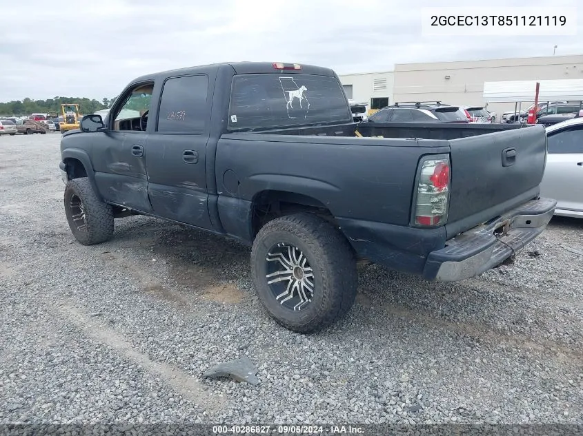 2005 Chevrolet Silverado 1500 Ls VIN: 2GCEC13T851121119 Lot: 40286827